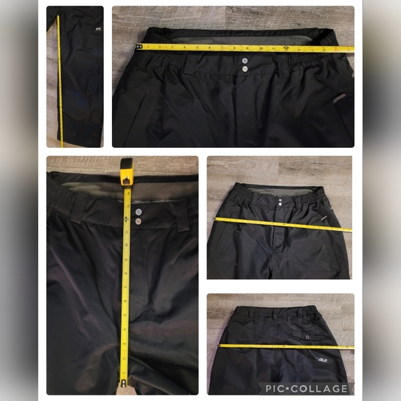 Sz XL Helly Hansen Black Snow Pants - Picture 8 of 9